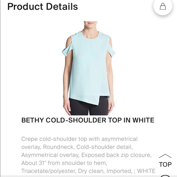 BCBGMAXAZRIA Betty Open Shoulder Top in Antique Rose - Picture 8 of 10